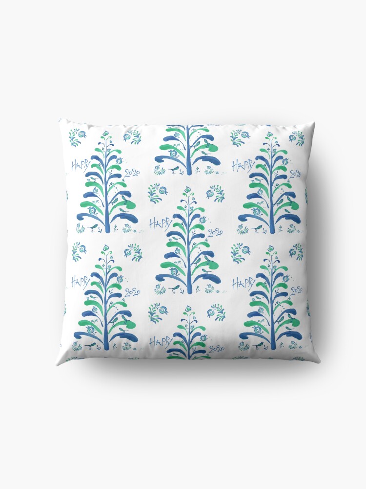 Alternate view of HAPPY 2020! Merry Christmas and Good Luck! Floor Pillow