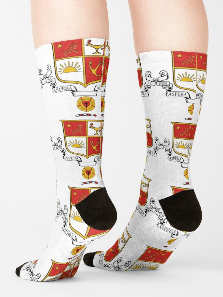 Alternate view of Beta Sigma Psi - Crest Socks