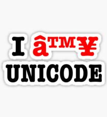I â™¥ Unicode Sticker