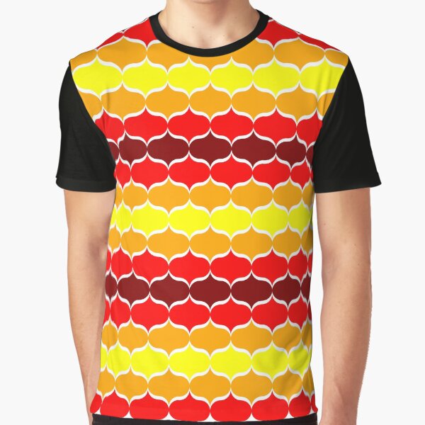 Seventies Retromuster Grafik T-Shirt