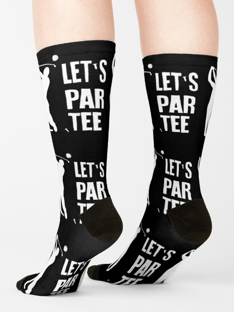 Alternate view of Let's Par Tee- Golf Lovers Gifts Socks