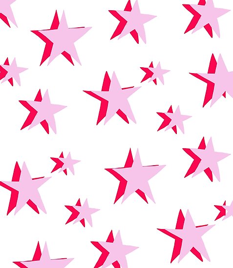 Pink And Red Vsco Star Pattern Photographic Print By Sarahhtaylor