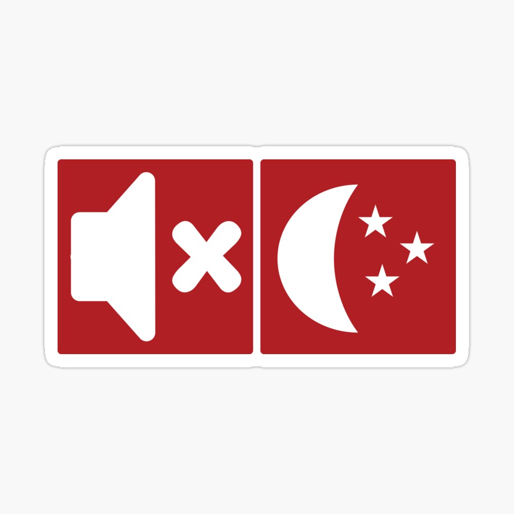 SILENT NIGHT REBUS Sticker