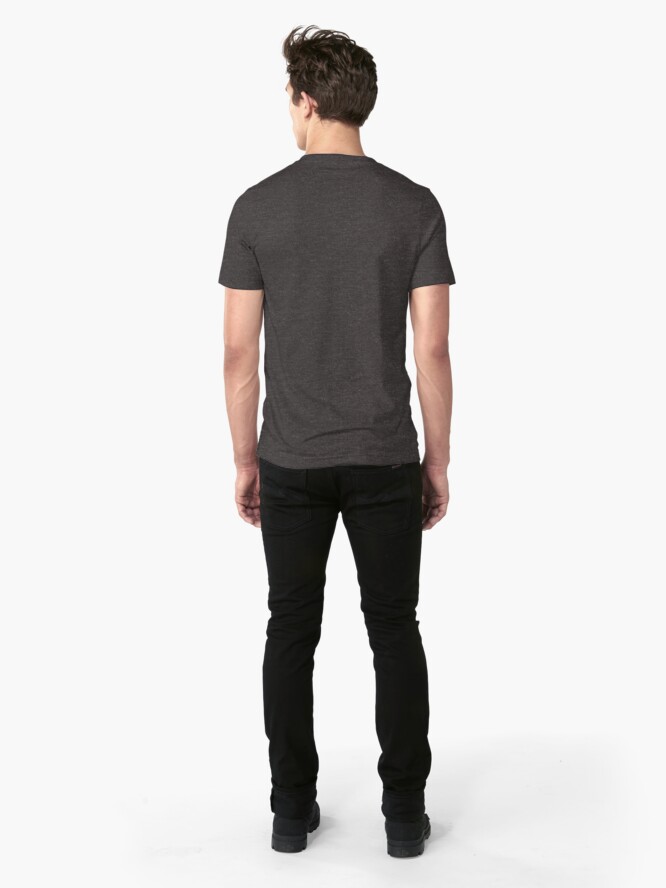 Alternate view of #DeepDream Color Fibonacci Visual Areas Slim Fit T-Shirt