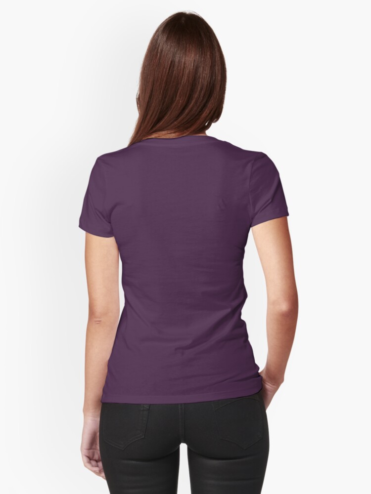 Alternate view of Abstract flowers Fitted T-Shirt