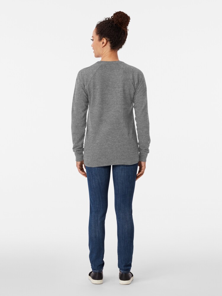 Alternate view of Yawning Space God Cat Lightweight Sweatshirt